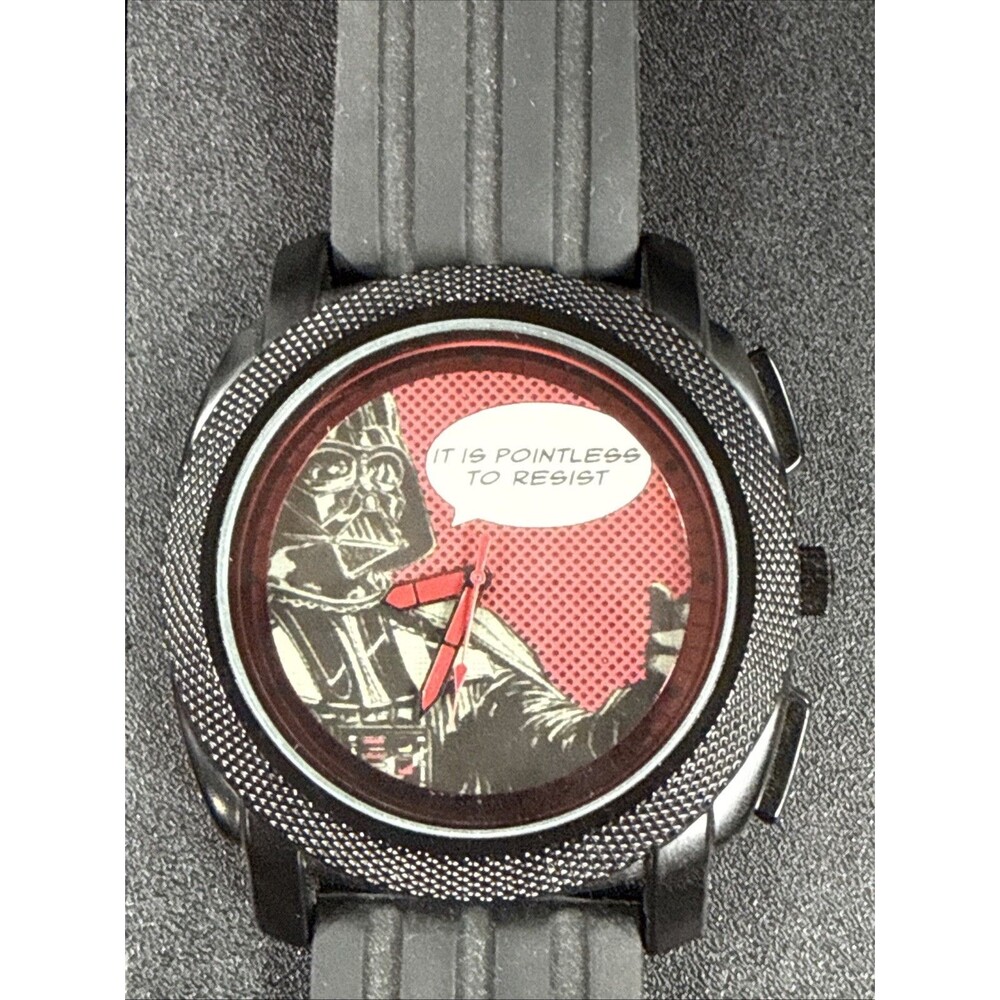 Large 50mm Men's Star Wars Watch, Darth Vader "It is Pointless to Resist"